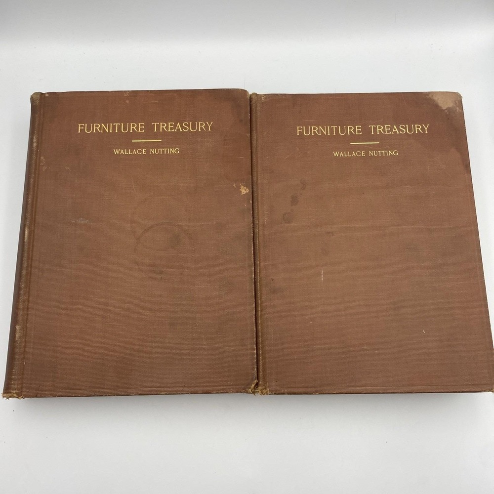 Antique Furniture Treasury by Wallace Nutting Volumes One‎ & Two 1928 HC